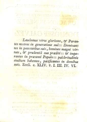 Laudemus viros gloriosos...