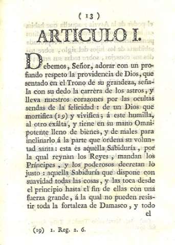 Articulo I