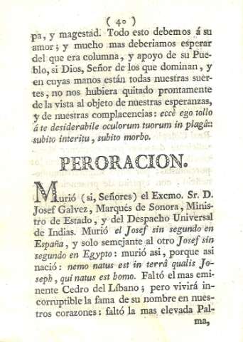 Peroracion