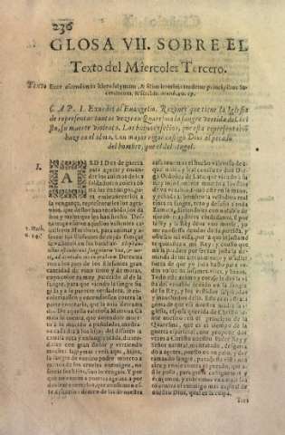 Glosa VII. Sobre el Texto del Miercoles Tercero