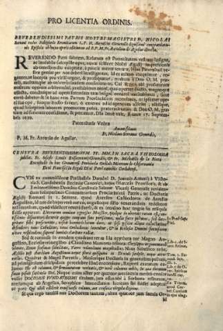 Pro Licentia Ordinis