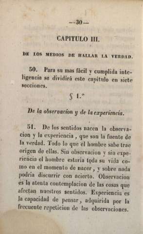 Capítulo III. De los medios de hallar la verdad