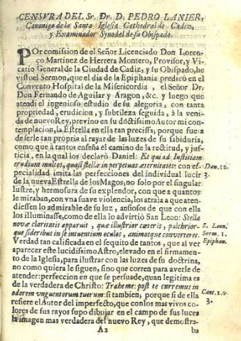 Censvra del Sr. Dr. D. Pedro Lanier...