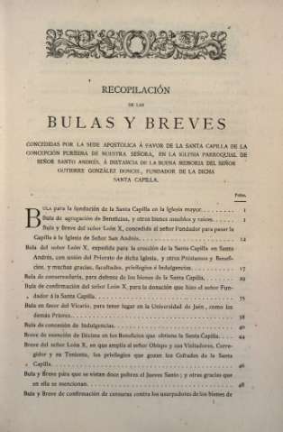 Recopilación de las Bulas y Breves