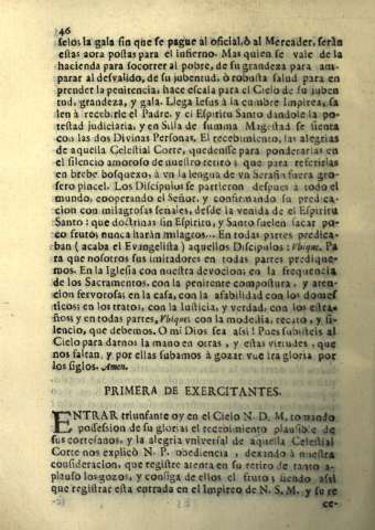 Primera de Exercitantes