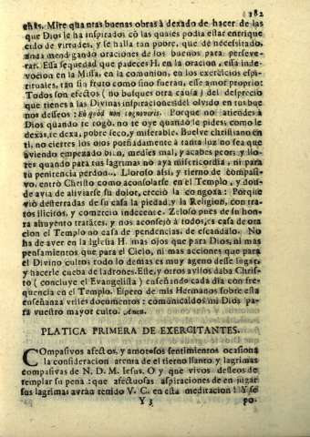 Platica Primera de Exercitantes