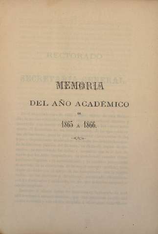 Memoria del año académico de 1865 á 1866