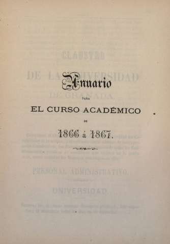 Anuario para el curso académico de 1866 á 1867