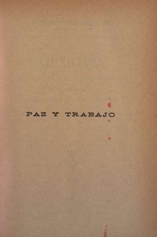 Paz y trabajo