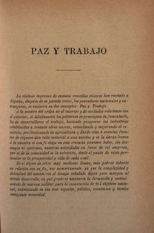Paz y trabajo
