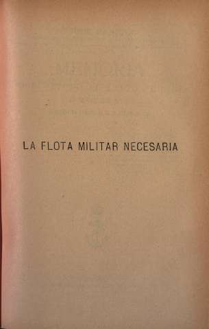 La flota militar necesaria