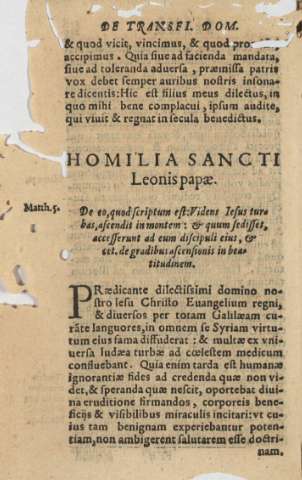Homilia Sancto Leonis papae