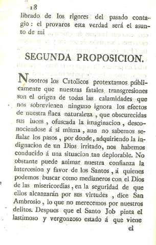 Segunda Proposicion
