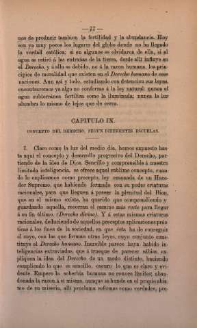 Capitulo IX. Concepto del Derecho, según diferentes escuelas
