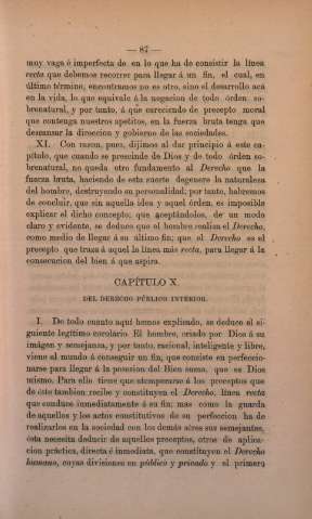 Capitulo X. Del Derecho Público Interior