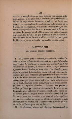 Capitulo XII. Del Derecho Público Exterior