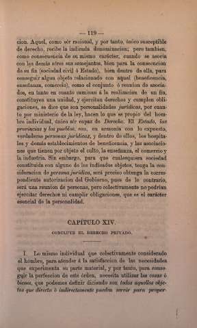 Capitulo XIV. Concluye el Derecho Privado