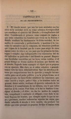Capitulo XVI. De los Procedimientos