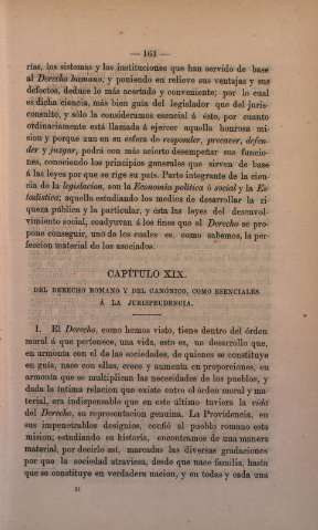 Capitulo XIX. Del Derecho Romano y del Canónico, como esenciales á la Jurisprudencia