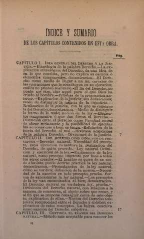 Índice y sumario de los capítulos contenidos en esta obra