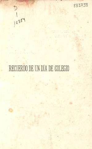 Recuerdo de un día de colegio