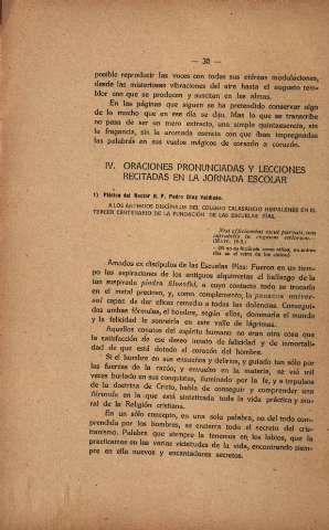 Oraciones pronunciadas y lecciones recitadas en la jornada escolar