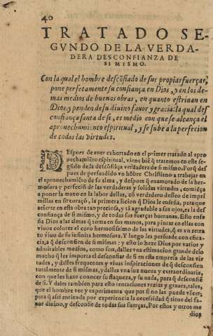 Tratado segvndo de la verdadera desconfianza de si mismo