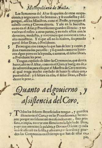 Quanto a elguierno, y asistencia del Coro