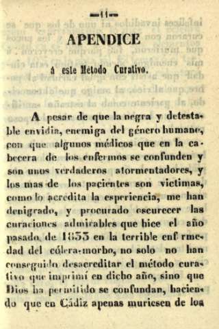 Apendice á este Método Curativo