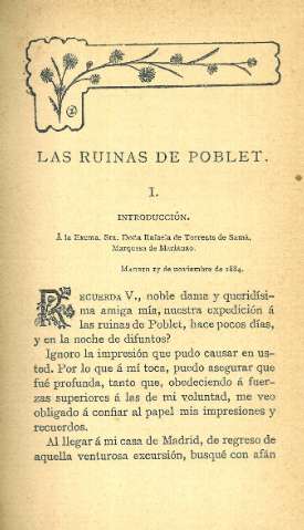 Las ruinas de Poblet. I. Introducción