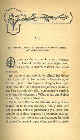 VI. Las sepulturas reales...