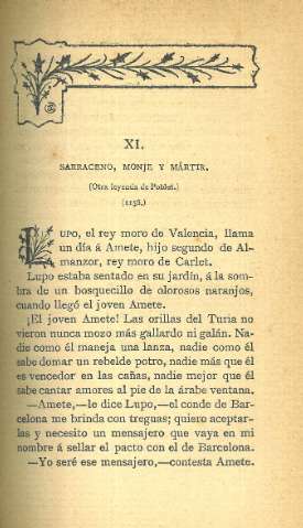 XI. Sarraceno, monje y mártir...