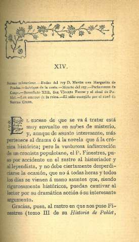 XIV. Suceso misterioso...