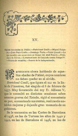 XV. Siguen los abades de Poblet...