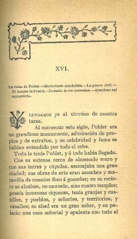 XVI. La ruina de Poblet...