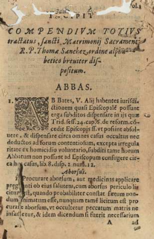 Compendivm totivs tractatus, Sancti Matrimonii Sacaramenti R. P. Thomae Sanchez ... Abbas