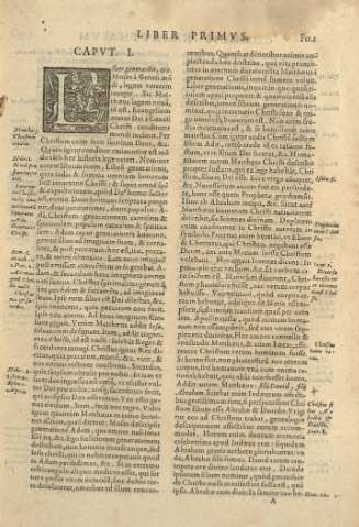 Lilber primvs. Capvt. I.