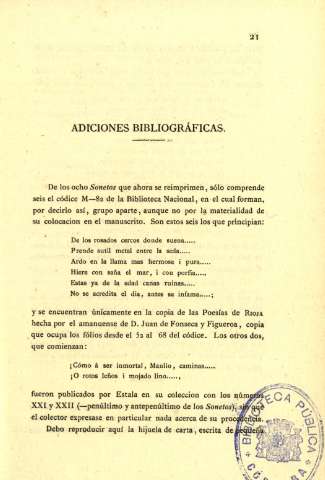 Adiciones bibliográficas