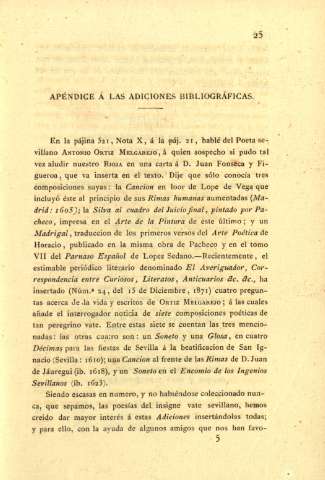 Apéndice á las adiciones bibliográficas