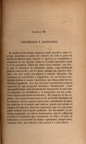 Capítulo III. Variabilidad y adaptacion
