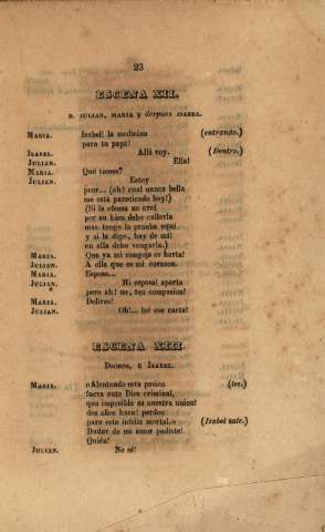 Escena XII. Escena XIII.