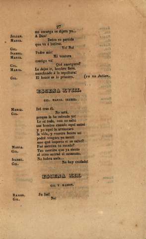 Escena XVIII. Escena XIX.