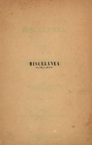 Miscelánea