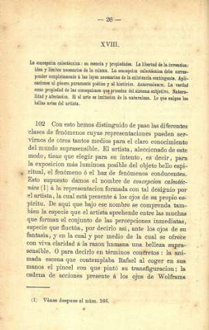 XVIII. La concepción caleotécnica