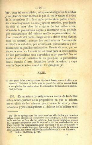 XXIII. El oficio propio de las  artes figurativas...