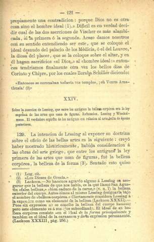 XXIV. Sobre la asercion de Lessing...