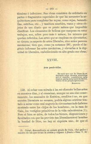 XXVIII. Artes pseudo-bellas...