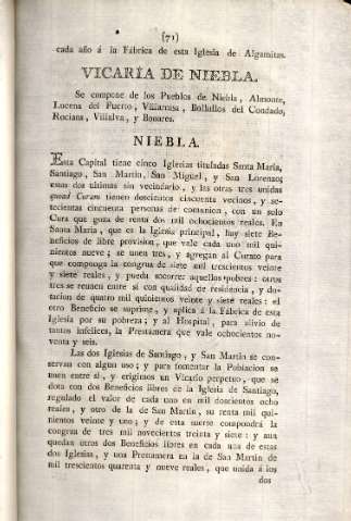 Vicaría de Niebla