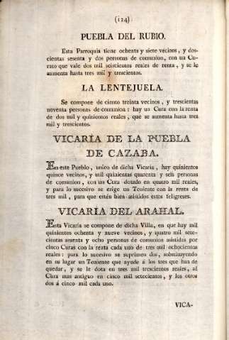 Vicaría de la Puebla de Cazaba. Vicaría del Arahal