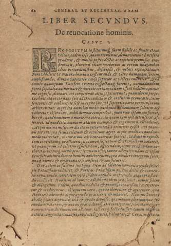 Liber secvndvs. De reuocatione hominis